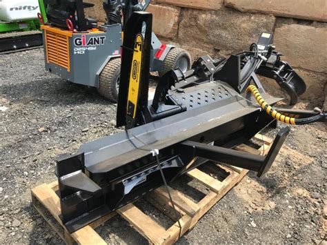 skid steer log splitter 4 way|skid steer mounted log splitter.